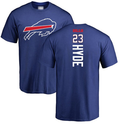 Men NFL Buffalo Bills #23 Micah Hyde Royal Blue Backer T Shirt